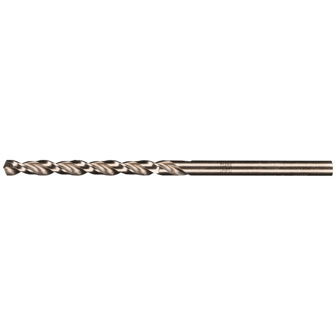 PFERD TOOLS Spiralbohrer INOX Ø 3,1 mm HSS-E Co5 N DIN 1897 135° extrakurze Ausführung für Roboter- und Maschineneinsatz für zähe und harte Werkstoffe