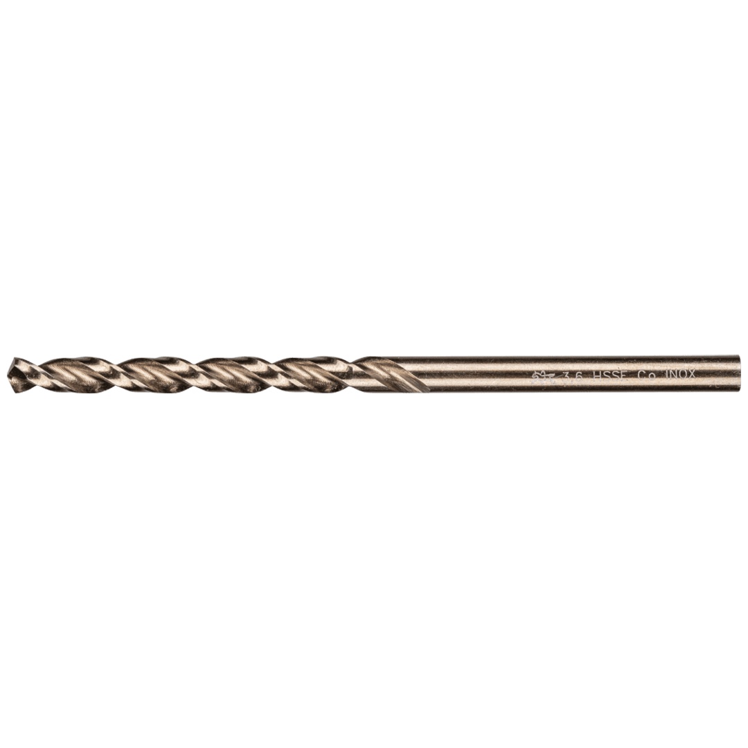 PFERD TOOLS Spiralbohrer INOX Ø 3,6 mm HSS-E Co5 N DIN 338 135° für zähe und harte Werkstoffe