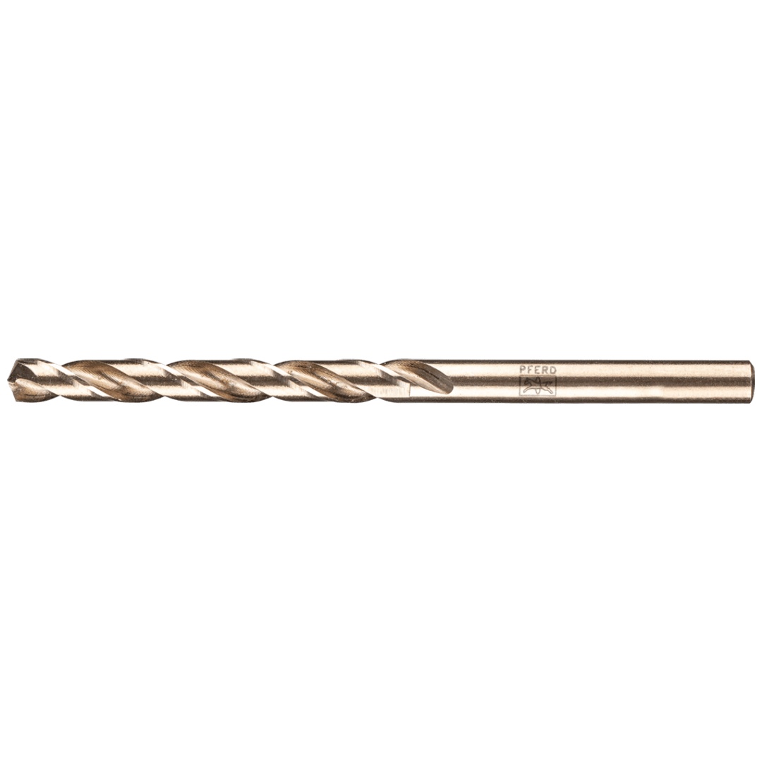 PFERD TOOLS Spiralbohrer INOX Ø 5,0 mm HSS-E Co5 N DIN 1897 135° extrakurze Ausführung für Roboter- und Maschineneinsatz für zähe und harte Werkstoffe