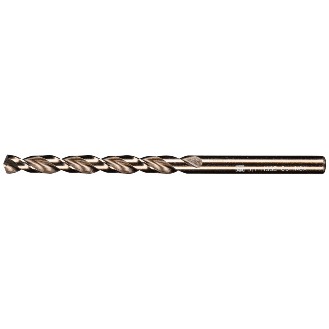 PFERD TOOLS Spiralbohrer INOX Ø 5,1 mm HSS-E Co5 N DIN 338 135° für zähe und harte Werkstoffe