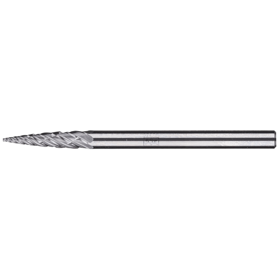 PFERD TOOLS Hartmetall Hochleistungsfrässtift ALLROUND Spitzbogen SPG Ø03x13mm Schaft-Ø 3mm universal grob