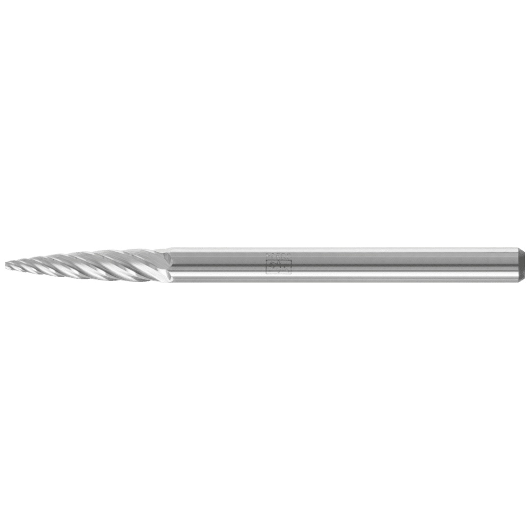 PFERD TOOLS Hartmetall Hochleistungsfrässtift INOX Spitzbogen SPG Ø 03x13 mm Schaft-Ø 3 mm für Edelstahl