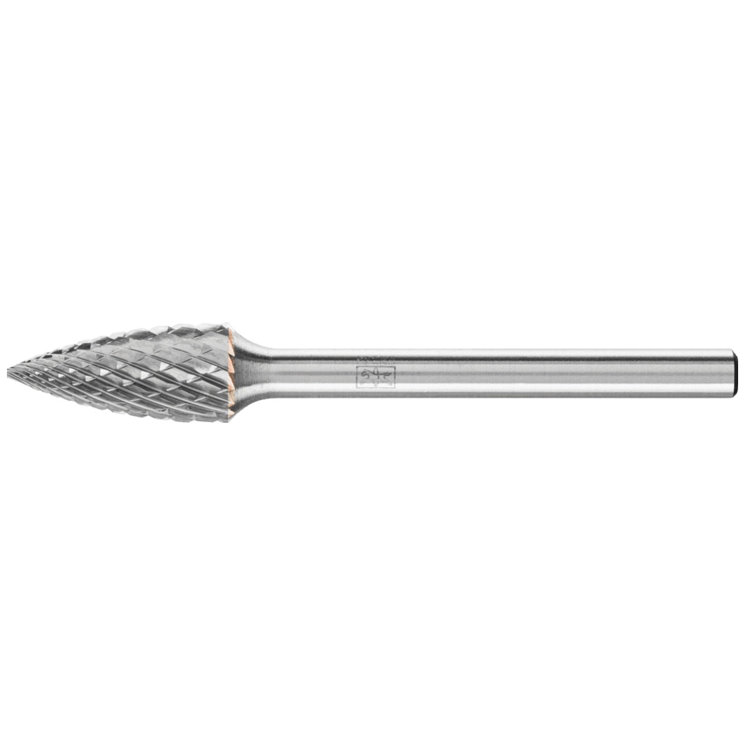 PFERD TOOLS Hartmetall Frässtift Spitzbogen SPG Ø 06x13 mm Schaft-Ø 3 mm Z4 universal mittel fein