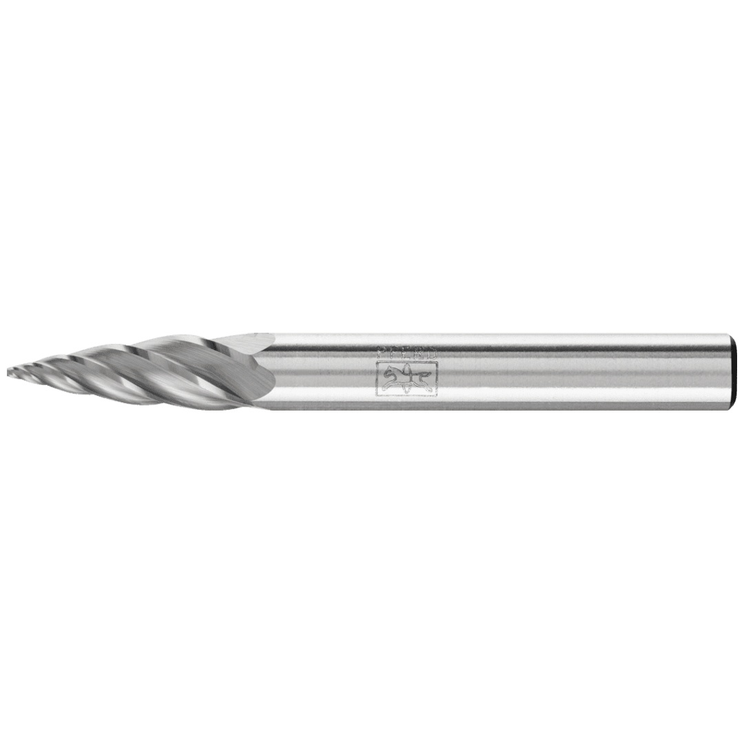 PFERD TOOLS Hartmetall Hochleistungsfrässtift ALU Spitzbogen SPG Ø 06x18mm Schaft-Ø 6mm für Alu/NE Metalle