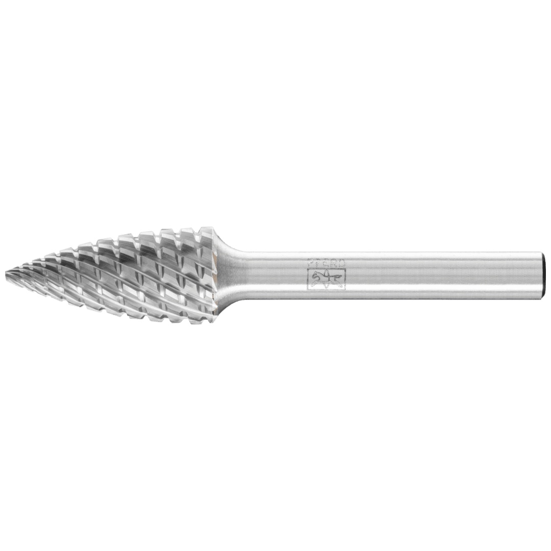 PFERD TOOLS Hartmetall Hochleistungsfrässtift Spitzbogen SPG Ø 06x18 mm Schaft-Ø 6 mm TITANIUM für Titan