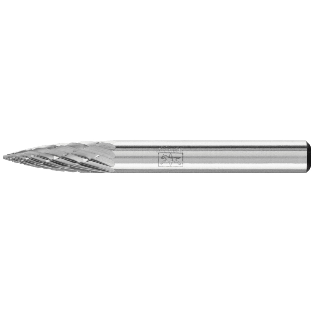 PFERD TOOLS Hartmetall Frässtift Spitzbogen SPG Ø 06x18 mm Schaft-Ø 6 mm Z3P universal mittel kreuzverzahnt