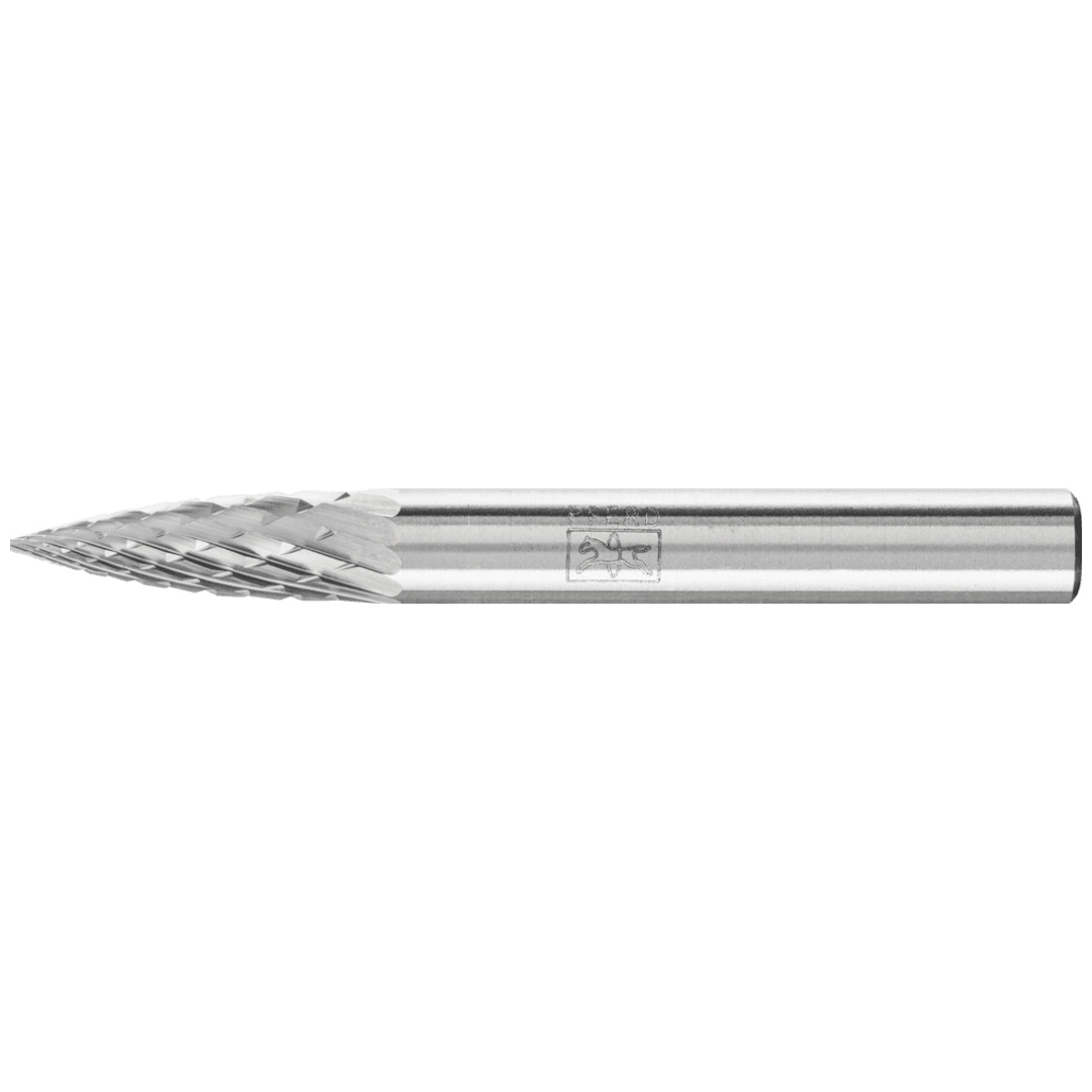 PFERD TOOLS Hartmetall Frässtift Spitzbogen SPG Ø 06x18 mm Schaft-Ø 6 mm Z4 universal mittel fein