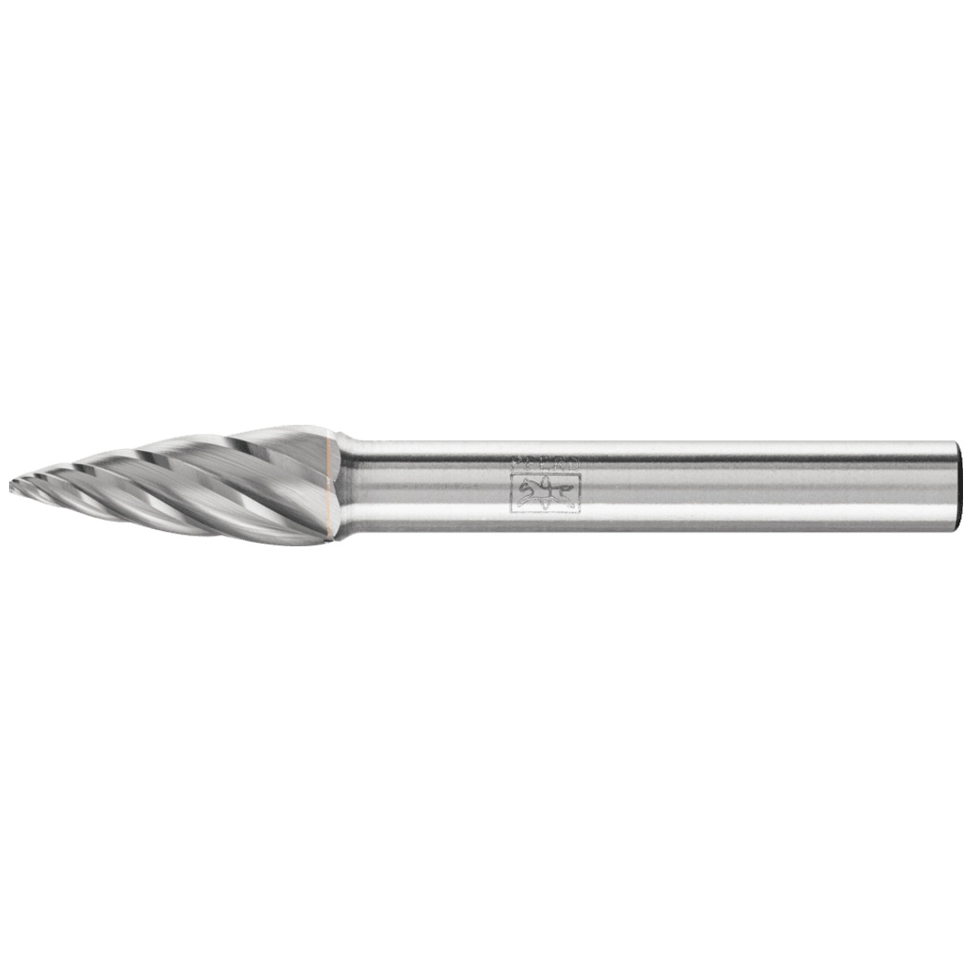 PFERD TOOLS Hartmetall Hochleistungsfrässtift ALU Spitzbogen SPG Ø 08x20mm Schaft-Ø 6mm für Alu/NE Metalle