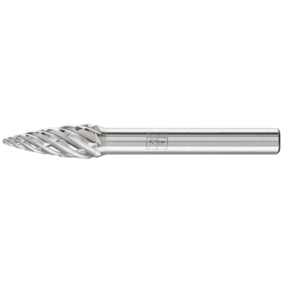 PFERD TOOLS Hartmetall Hochleistungsfrässtift STEEL Spitzbogen SPG Ø 08x20mm Schaft-Ø 6 mm für Stahl