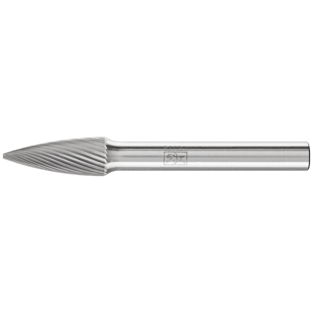 PFERD TOOLS Hartmetall Frässtift Spitzbogen SPG Ø 08x20mm Schaft-Ø 6 mm Z5 universal fein
