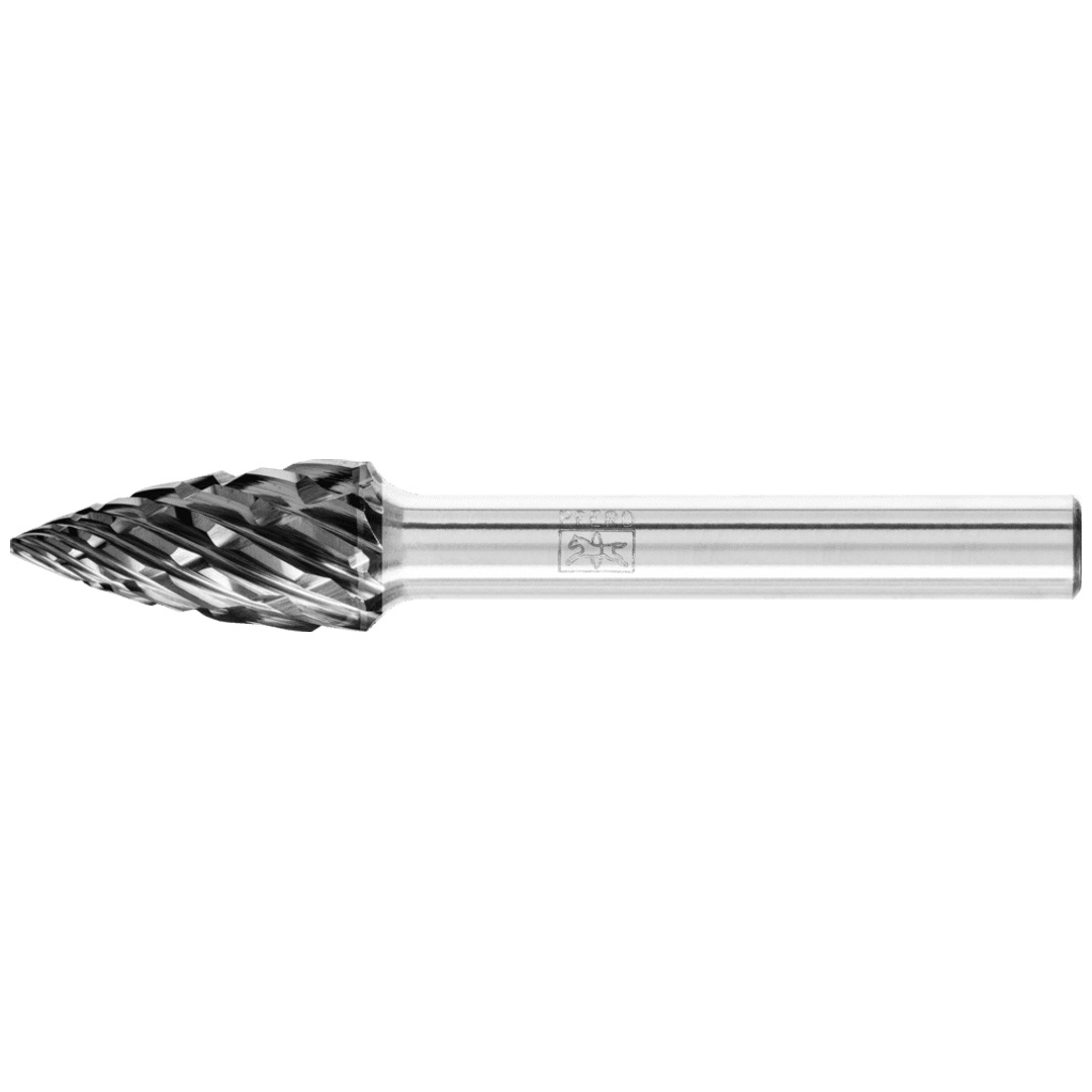 PFERD TOOLS Hartmetall Hochleistungsfrässtift STEEL Spitzbogen SPG Ø 10x20mm Schaft-Ø 6 mm HICOAT Stahl