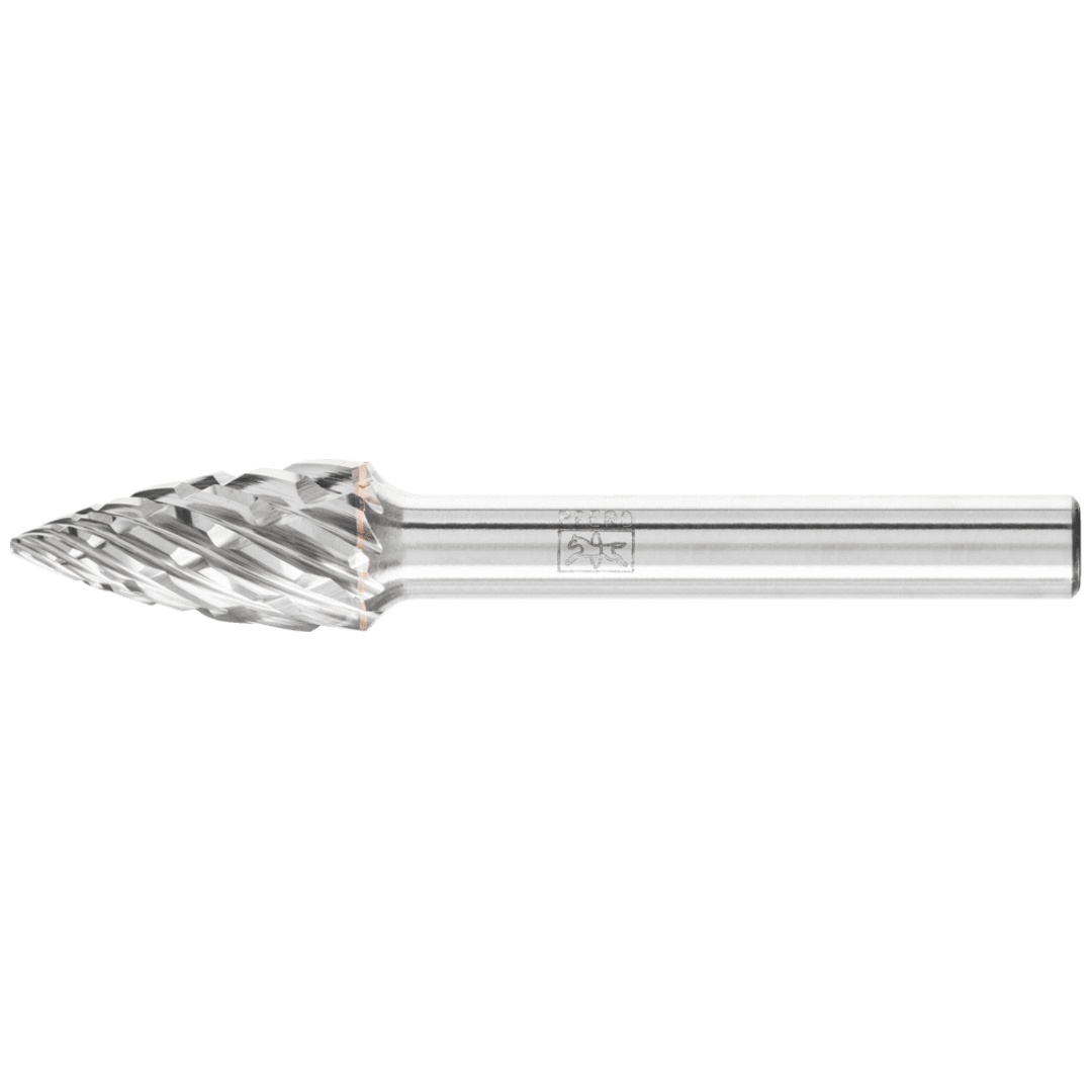 PFERD TOOLS Hartmetall Hochleistungsfrässtift STEEL Spitzbogen SPG Ø 10x20mm Schaft-Ø 6 mm für Stahl