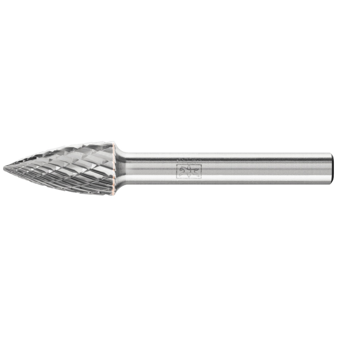 PFERD TOOLS Hartmetall Frässtift Spitzbogen SPG Ø 10x20mm Schaft-Ø 6 mm Z3P universal mittel kreuzverzahnt