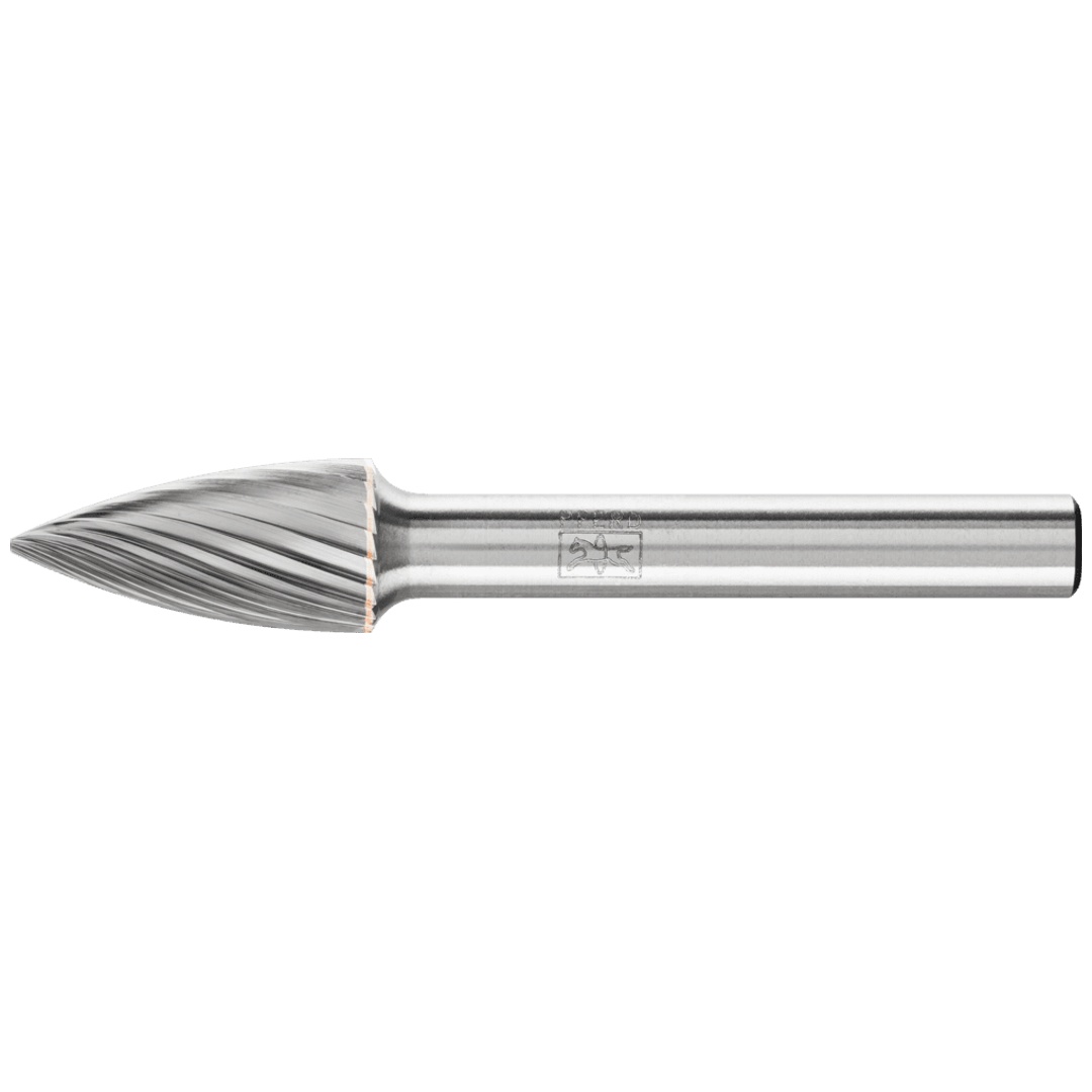PFERD TOOLS Hartmetall Frässtift Spitzbogen SPG Ø 10x20mm Schaft-Ø 6 mm Z3 universal mittel