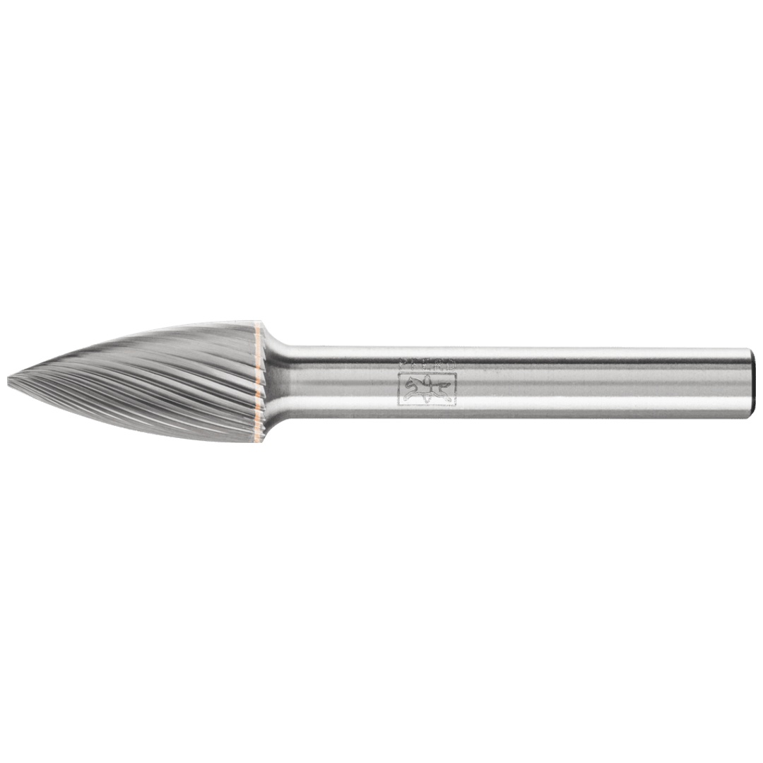 PFERD TOOLS Hartmetall Frässtift Spitzbogen SPG Ø 10x20mm Schaft-Ø 6 mm Z5 universal fein