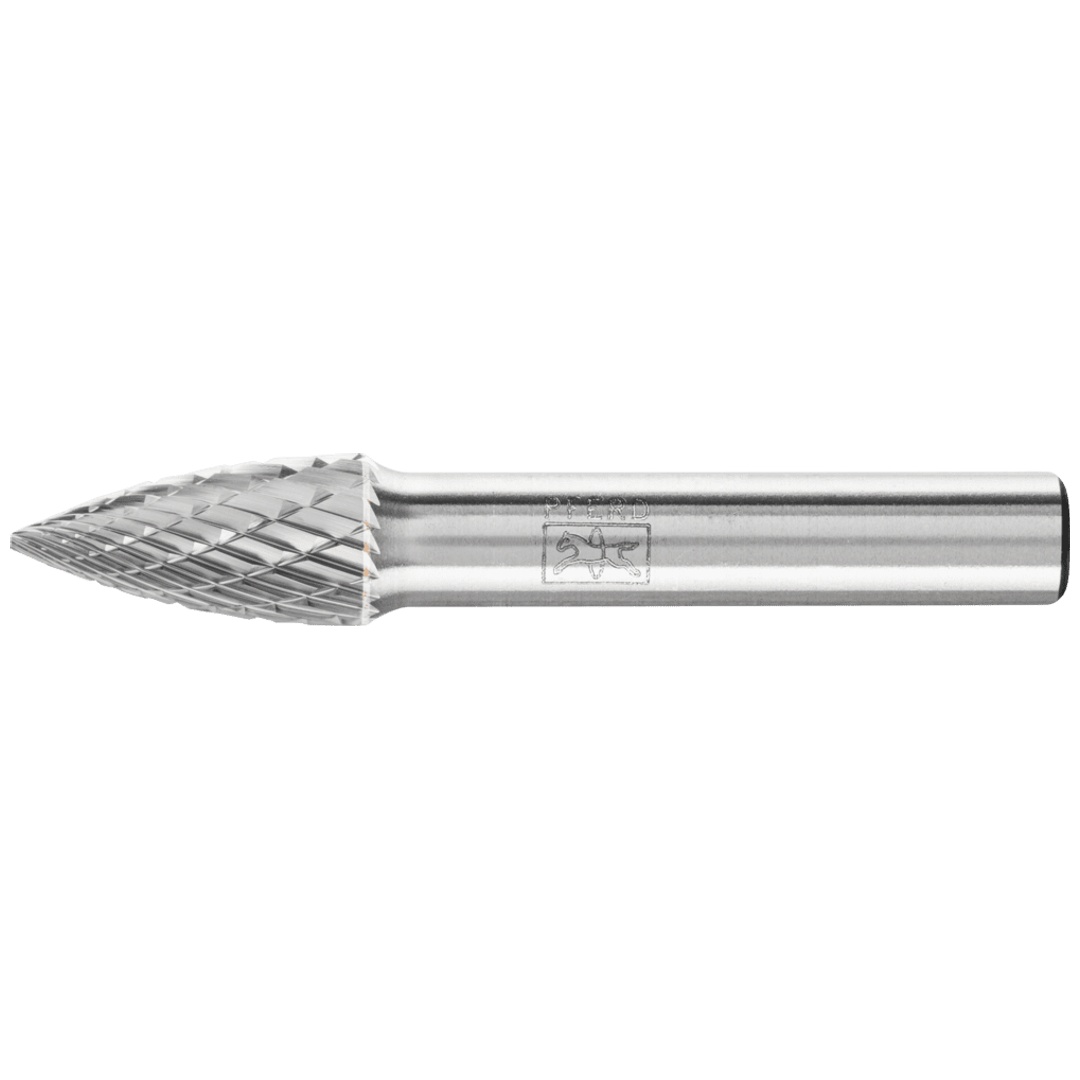 PFERD TOOLS Hartmetall Frässtift Spitzbogen SPG Ø 10x20mm Schaft-Ø 8 mm Z3P universal mittel kreuzverzahnt
