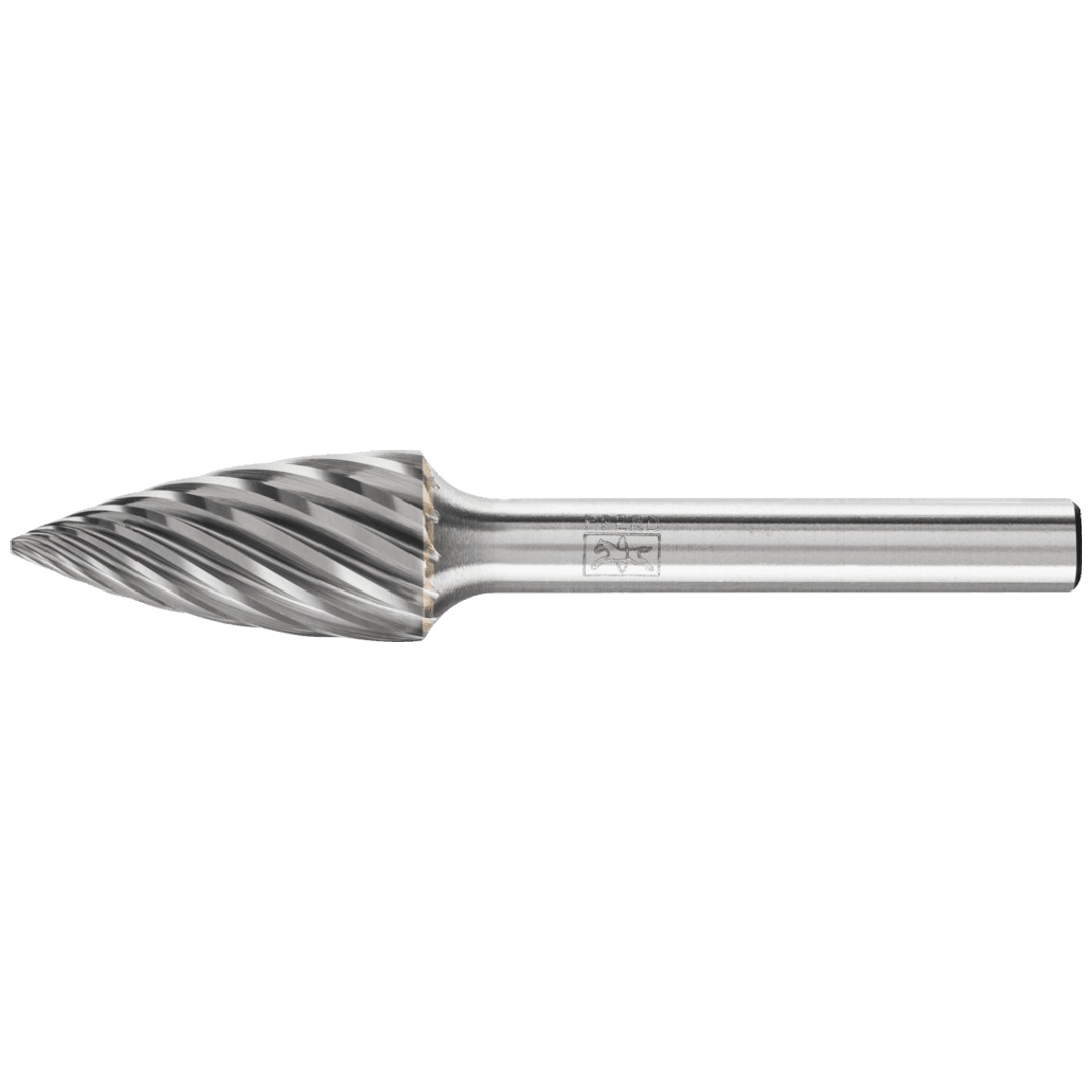 PFERD TOOLS Hartmetall Hochleistungsfrässtift INOX Spitzbogen SPG Ø 12x25 mm Schaft-Ø 6 mm für Edelstahl