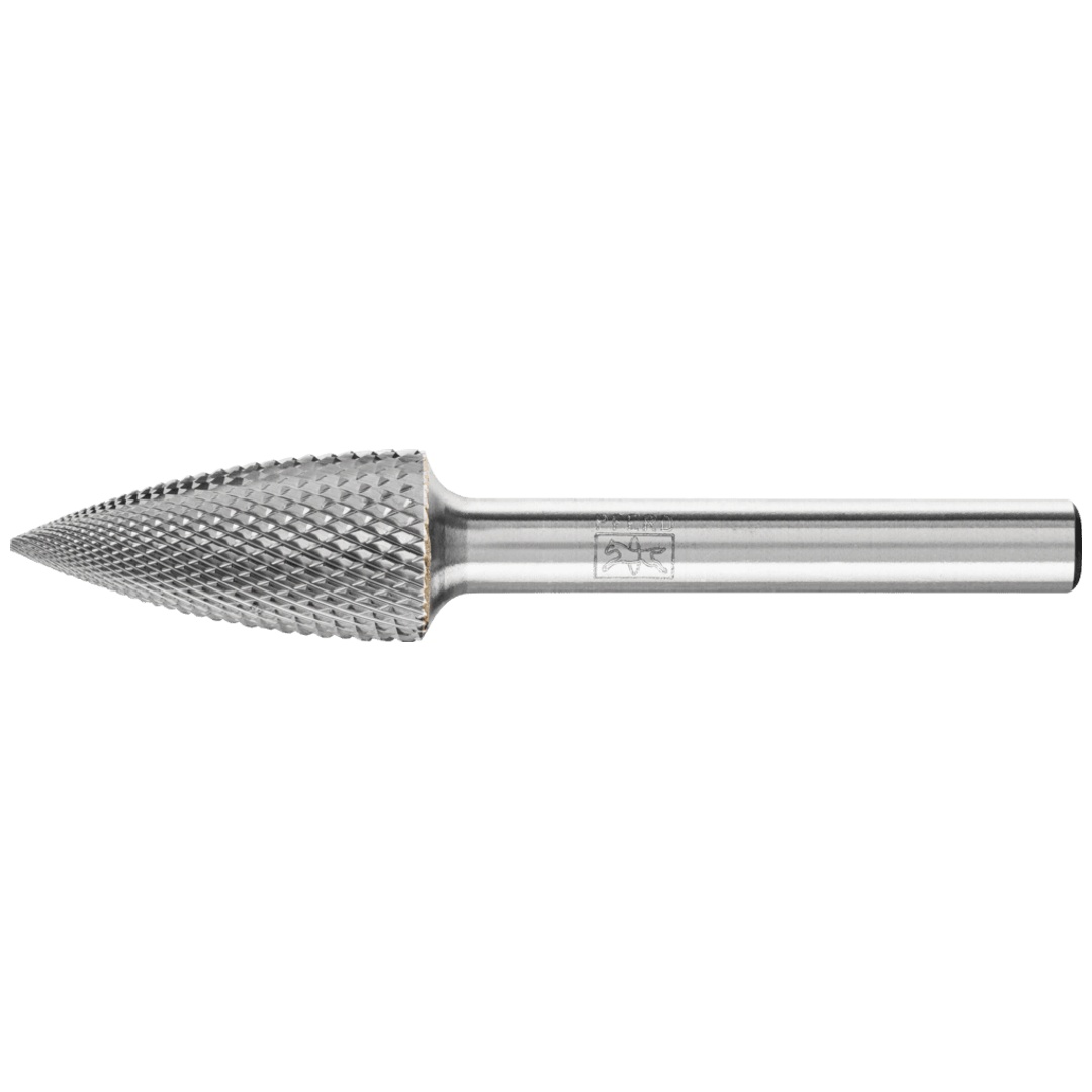 PFERD TOOLS Hartmetall Hochleistungsfrässtift MICRO Spitzbogen SPG Ø 12x25 mm Schaft-Ø 6 mm Feinbearbeitung