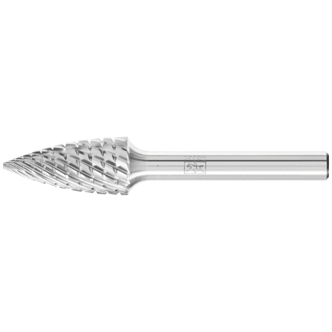 PFERD TOOLS Hartmetall Hochleistungsfrässtift Spitzbogen SPG Ø 12x25 mm Schaft-Ø 6 mm TITANIUM für Titan