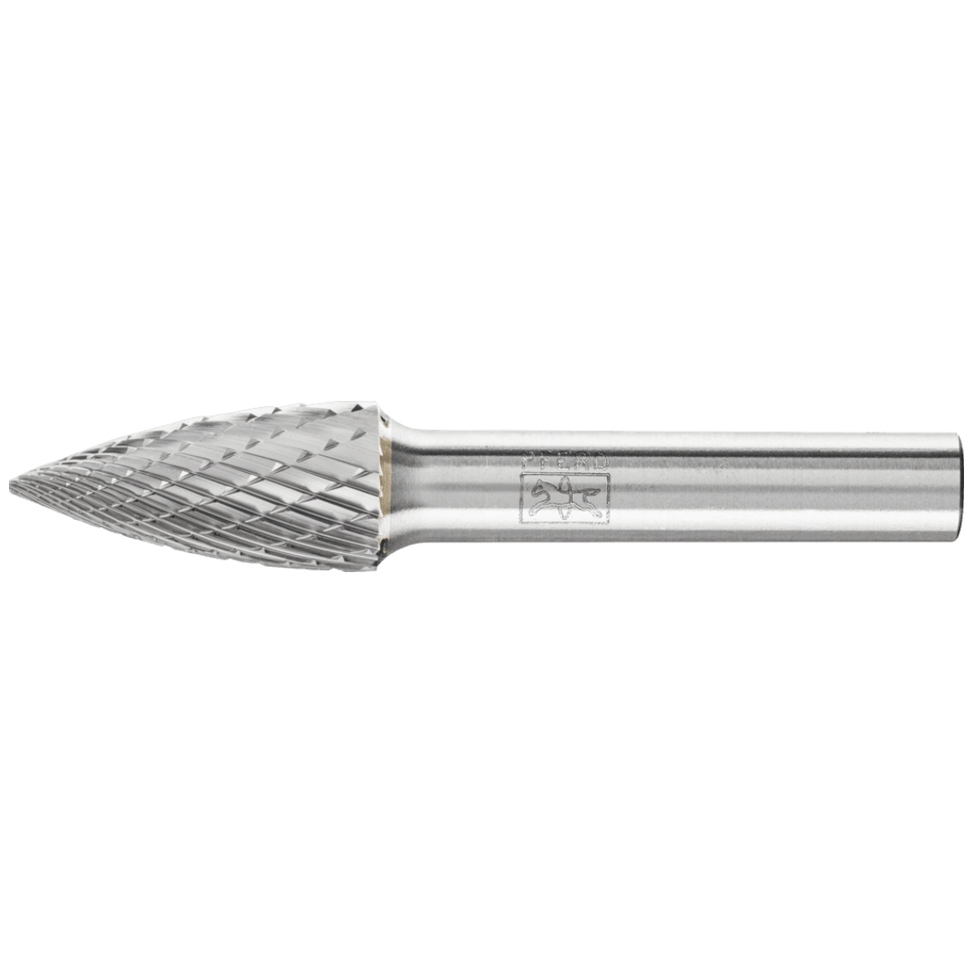 PFERD TOOLS Hartmetall Frässtift Spitzbogen SPG Ø 12x25 mm Schaft-Ø 8 mm Z3P universal mittel kreuzverzahnt