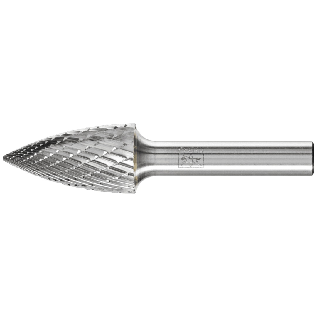 PFERD TOOLS Hartmetall Frässtift Spitzbogen SPG Ø 16x30mm Schaft-Ø 8 mm Z3P universal mittel kreuzverzahnt