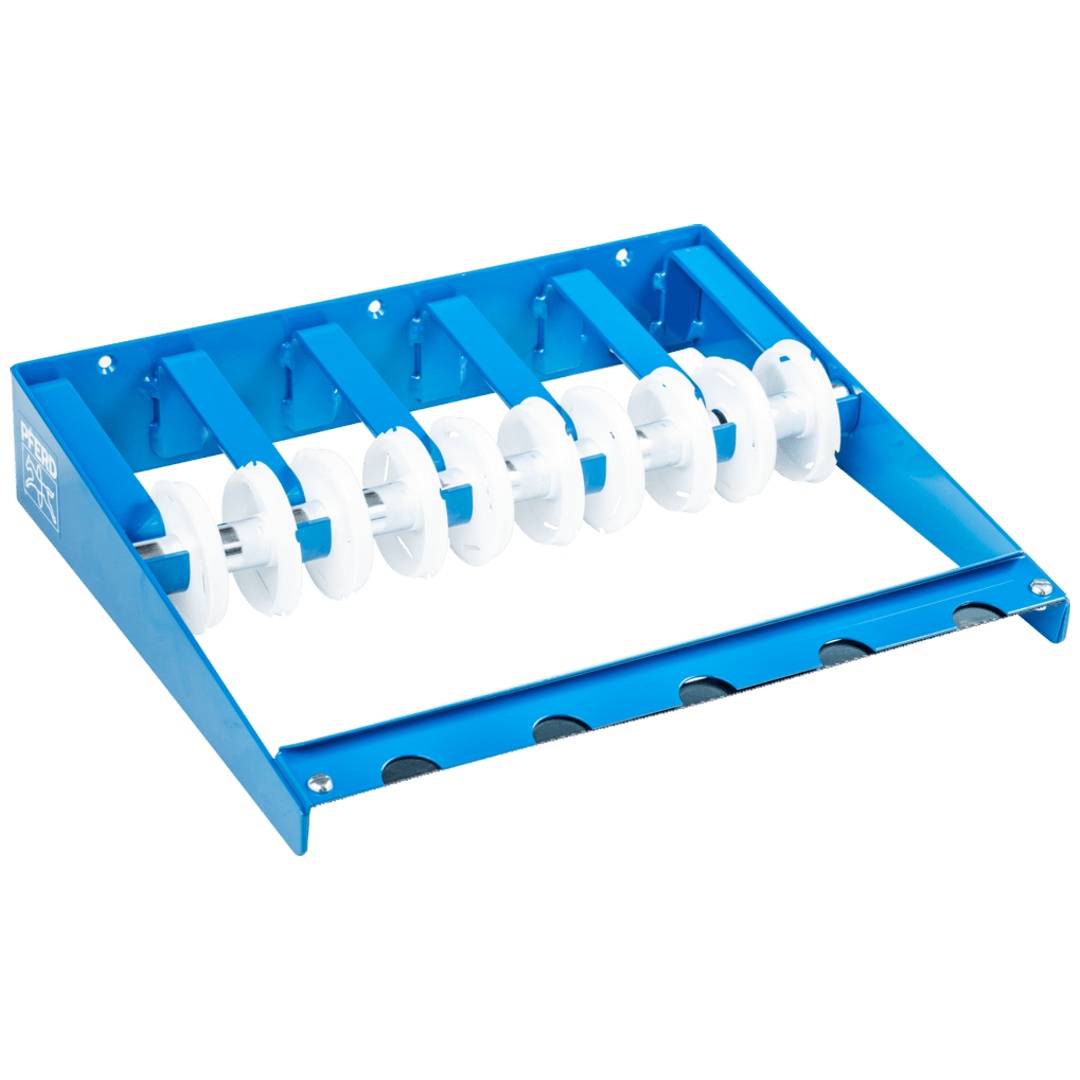 PFERD TOOLS Schleifbandrollenhalter SRH Aufbewahrung für bis zu 5 Rollen geeignet für Wandmontage