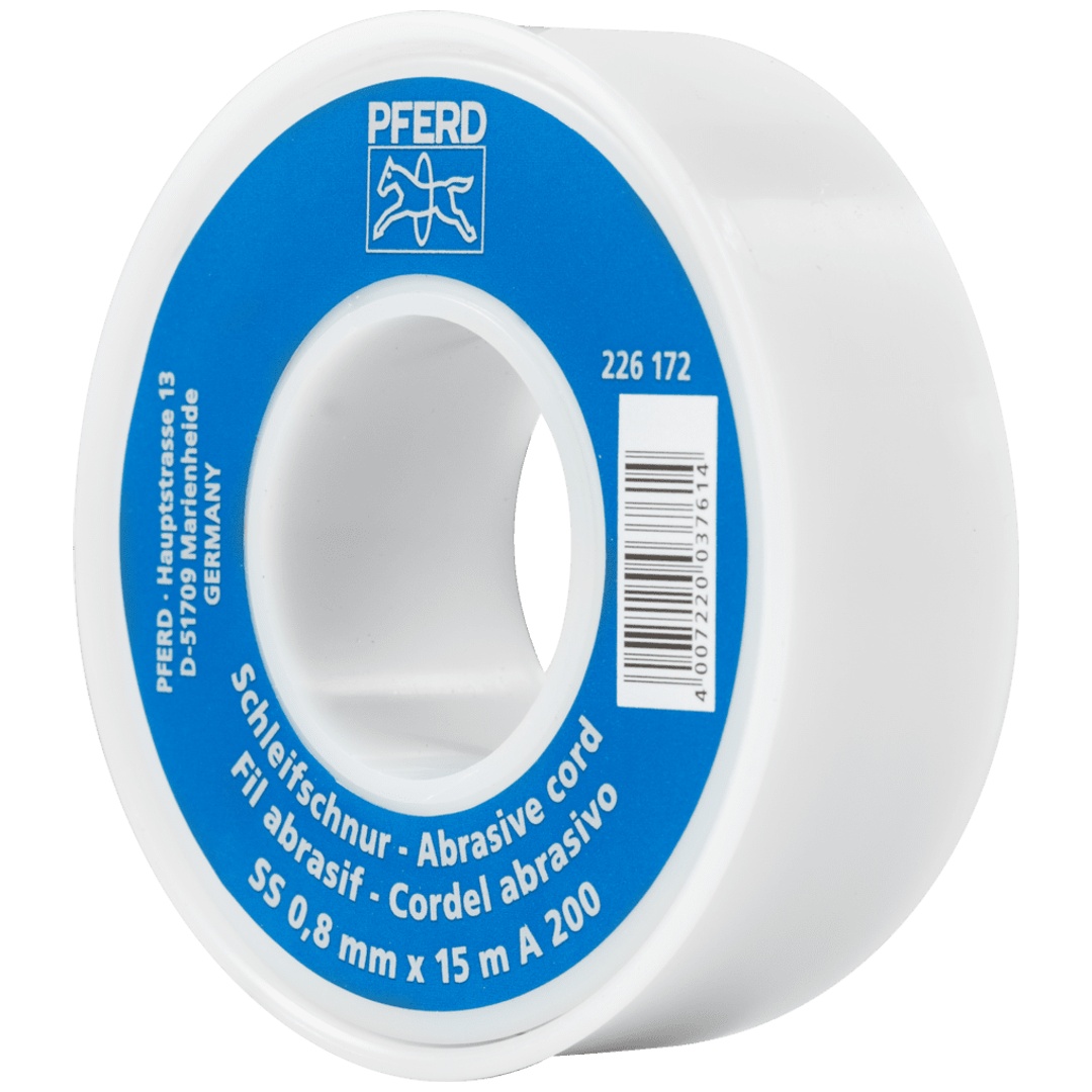 PFERD TOOLS Korund Schleifschnur AC Ø 0,8 mmx15 m A200 für Werkzeug- und Formenbau