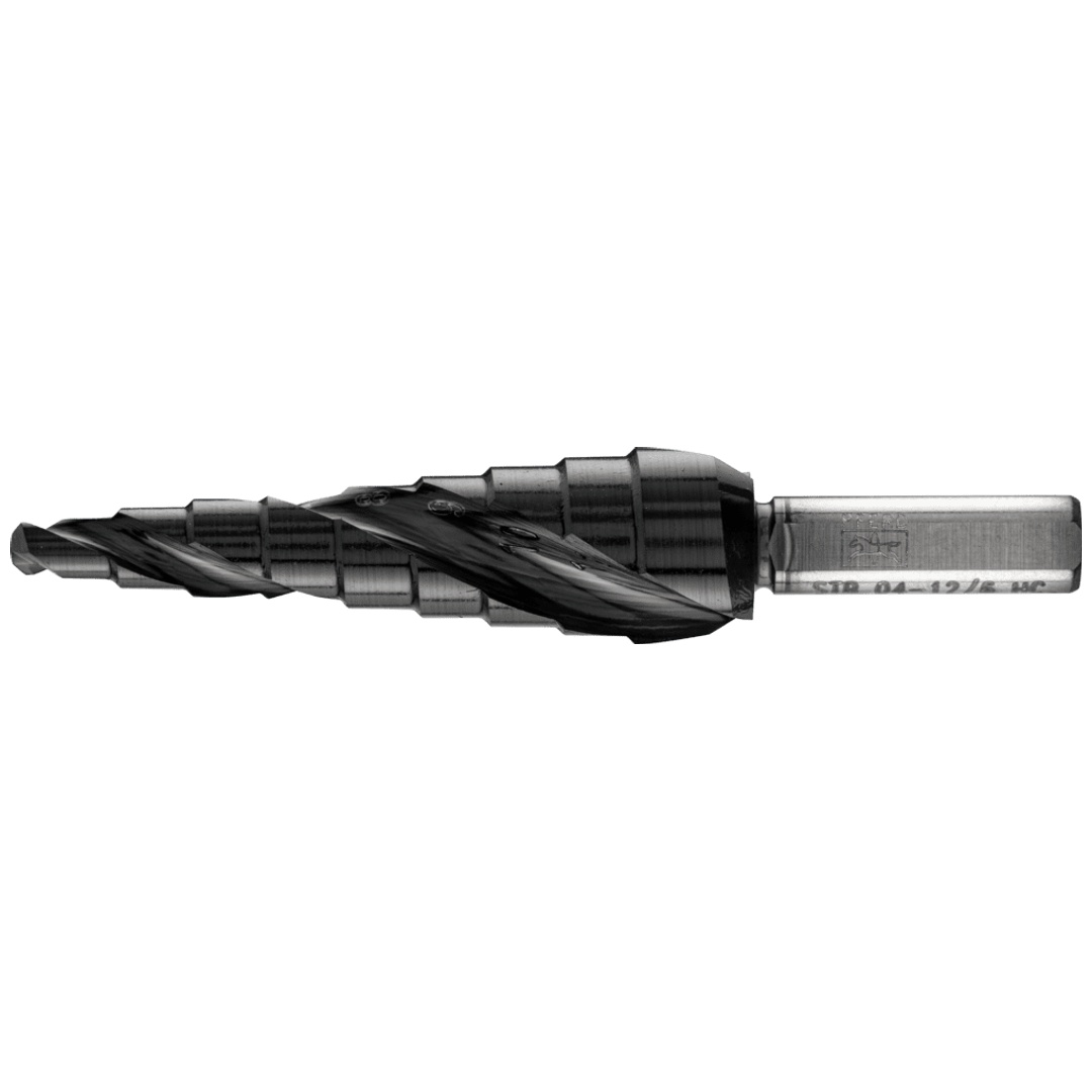 PFERD TOOLS Stufenbohrer HSS 9 Bohrstufen Ø 4-12 mm 3-Flächenschaft-Ø 6 mm HICOAT beschichtet