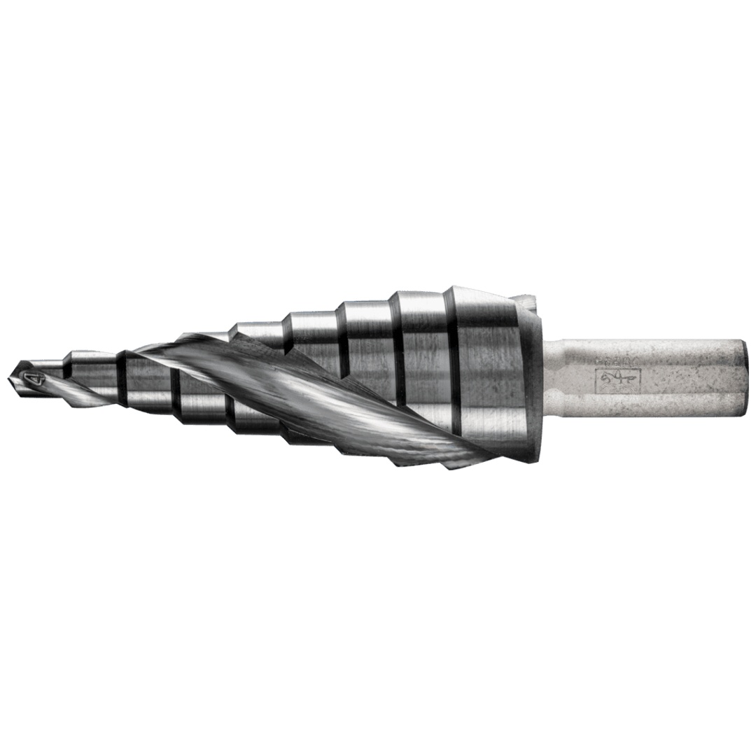 PFERD TOOLS Stufenbohrer HSS 9 Bohrstufen Ø 4-20mm 3-Flächenschaft-Ø 8 mm HICOAT beschichtet