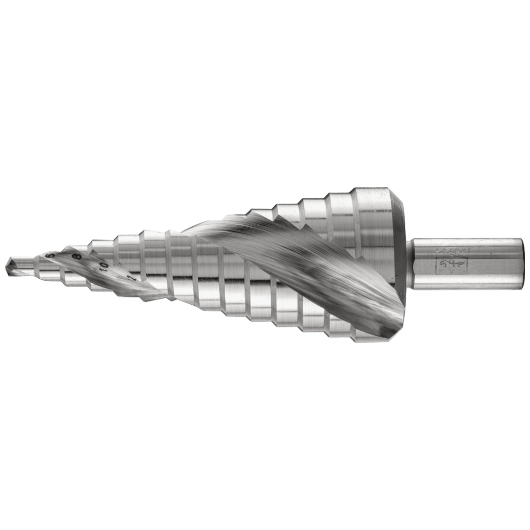 PFERD TOOLS Stufenbohrer HSS 14 Bohrstufen Ø 4-30mm 3-Flächenschaft-Ø 10mm