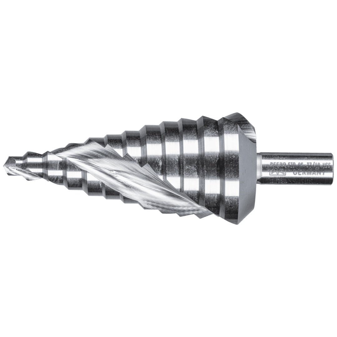 PFERD TOOLS Stufenbohrer HSS 12 Bohrstufen Ø 6-37 mm 3-Flächenschaft-Ø 10mm