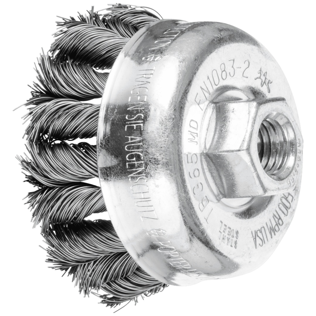 PFERD TOOLS COMBITWIST Topfbürste gezopft TBG Ø 65 mm M14 Stahl-Draht-Ø 0,35 mm Winkelschleifer