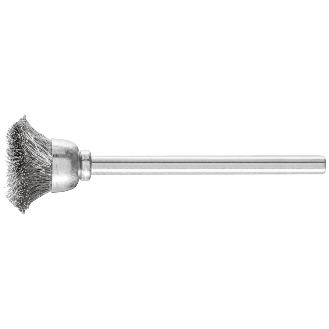 PFERD TOOLS Miniatur- Topfbürste TBU Ø15 mm Schaft-Ø3 mm Edelstahl-Draht-Ø0,10