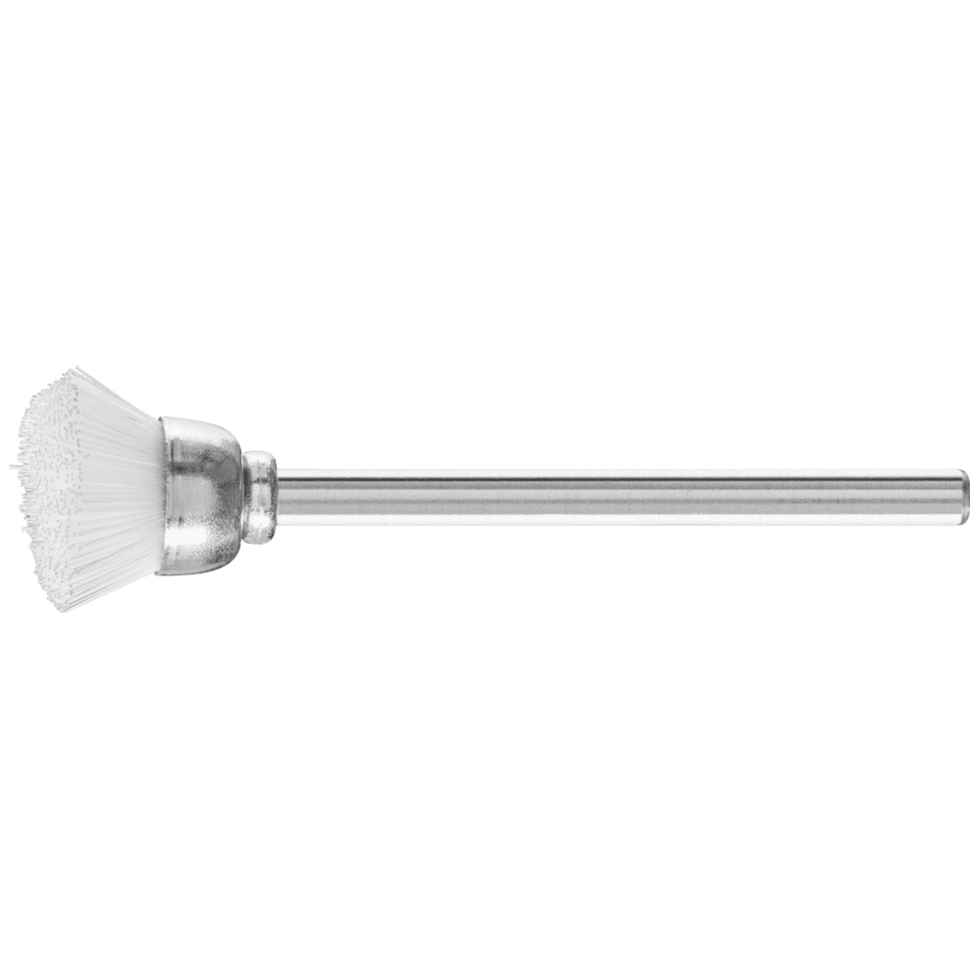 PFERD TOOLS Miniatur- Topfbürste TBU Ø15 mm Schaft-Ø3 mm Kunststoffbesatz-Ø0,15