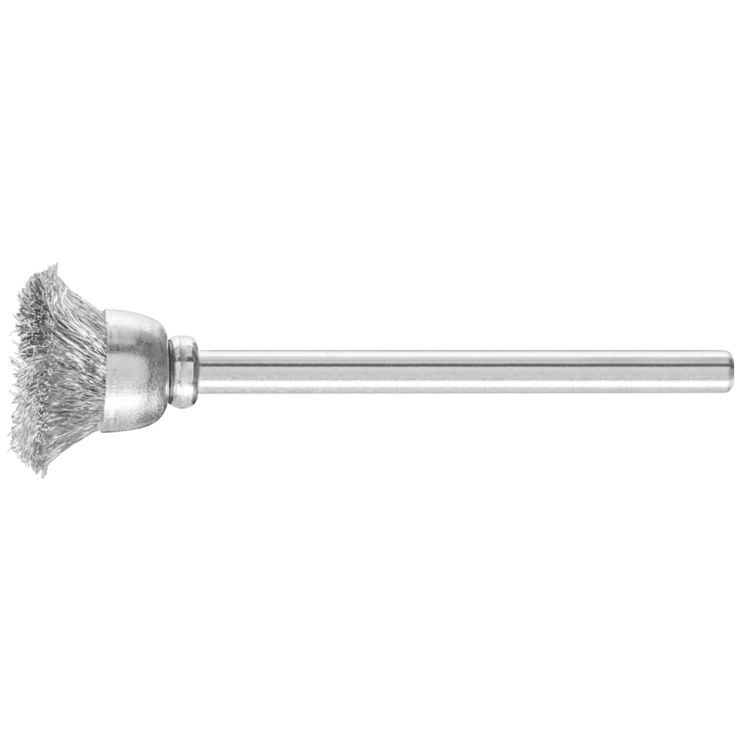 PFERD TOOLS Miniatur- Topfbürste TBU Ø15 mm Schaft-Ø3 mm Stahl-Draht-Ø0,10