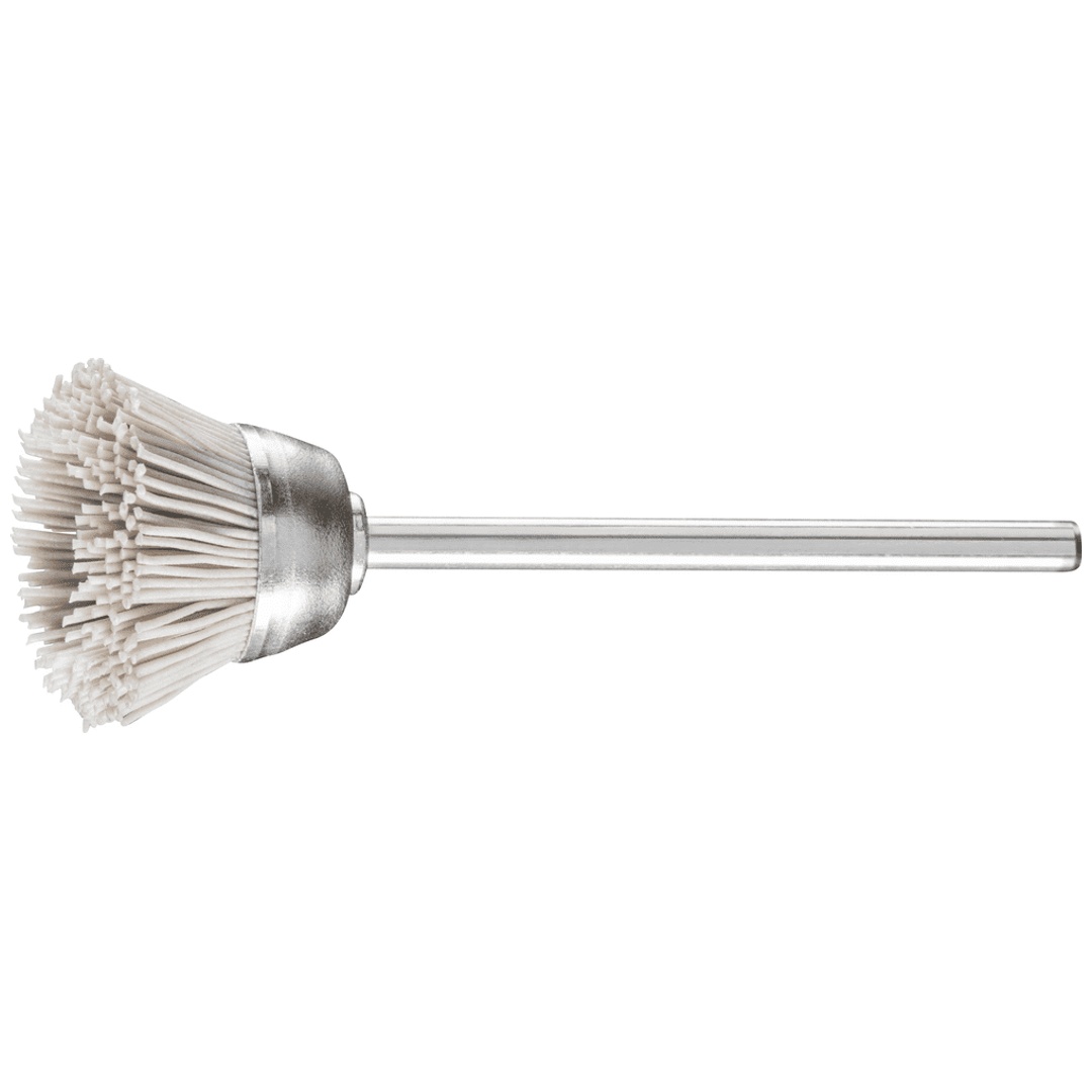 PFERD TOOLS Miniatur- Topfbürste TBU Ø18 mm Schaft-Ø2,34 mm Aluminium-Oxid-Filament-Ø0,30 Korn 600