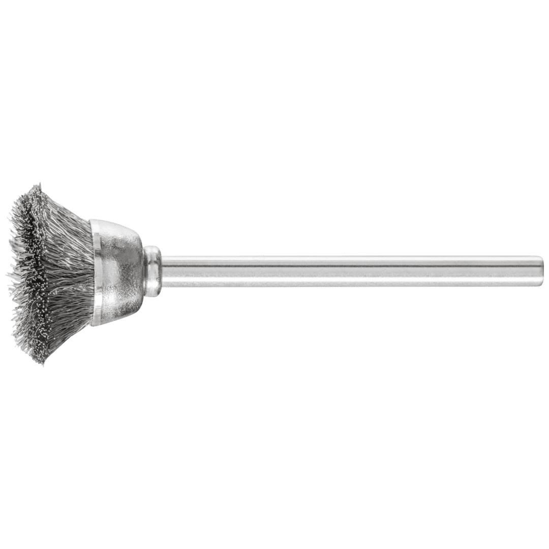 PFERD TOOLS Miniatur- Topfbürste TBU Ø18 mm Schaft-Ø3 mm Edelstahl-Draht-Ø0,10