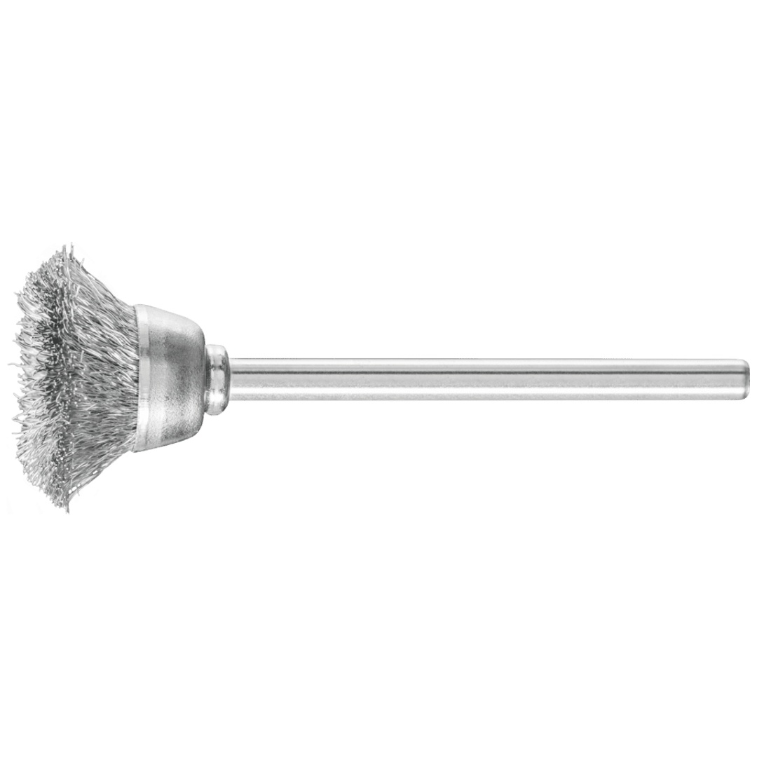 PFERD TOOLS Miniatur- Topfbürste TBU Ø18 mm Schaft-Ø3 mm Stahl-Draht-Ø0,10