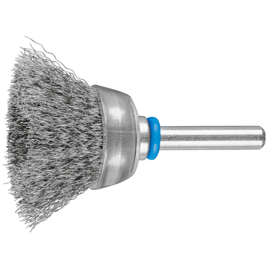 PFERD TOOLS Topfbürste ungezopft TBU Ø30mm Schaft-Ø6 mm Edelstahl-Draht-Ø0,20