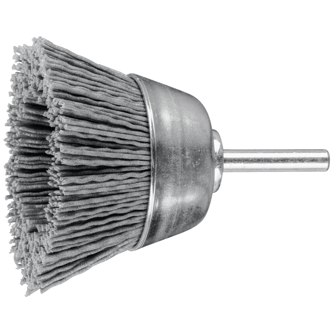 PFERD TOOLS Topfbürste ungezopft TBU Ø60mm Schaft-Ø6 mm SiC-Filament-Ø0,90 Korn 180