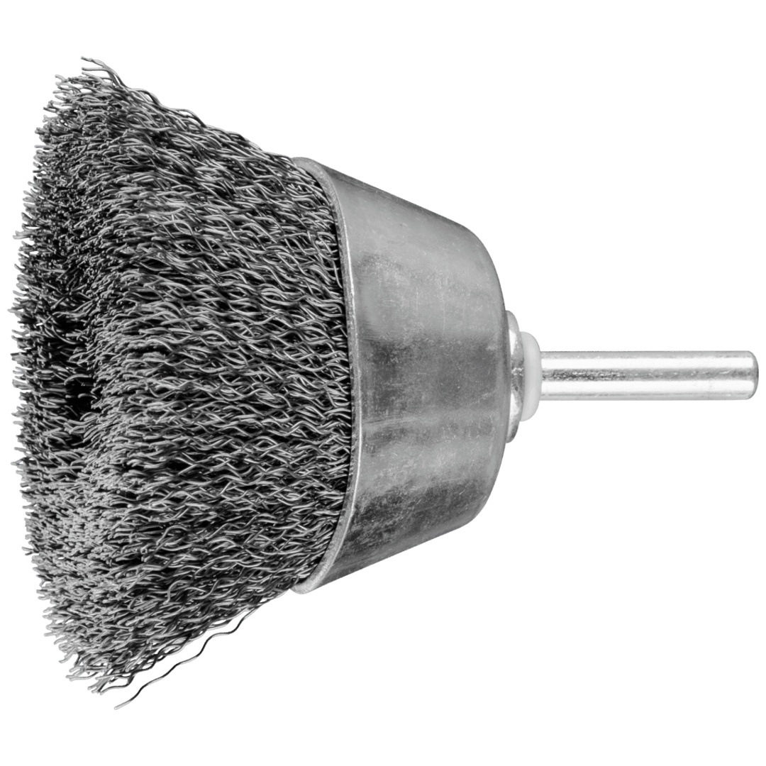 PFERD TOOLS Topfbürste ungezopft TBU Ø60mm Schaft-Ø6 mm Stahl-Draht-Ø0,30