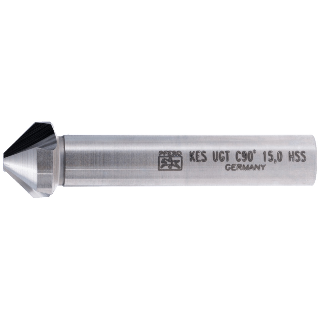 PFERD TOOLS HSS Kegel-und Entgratsenker UGT 90° Ø 15 mm Schaft-Ø 10 mm DIN 335 C mit Ungleichteilung