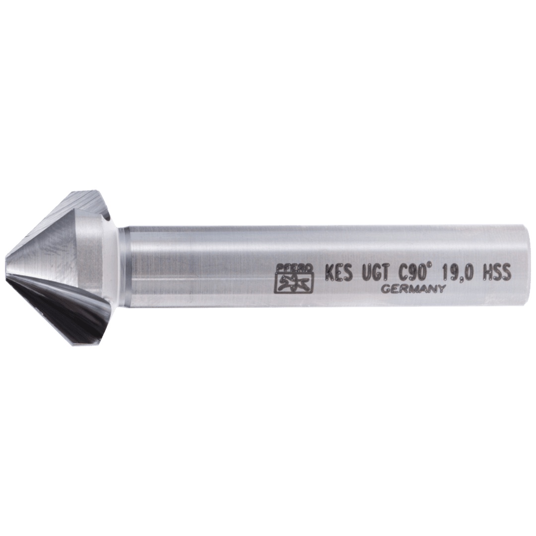 PFERD TOOLS HSS Kegel-und Entgratsenker UGT 90° Ø 19 mm Schaft-Ø 10 mm DIN 335 C mit Ungleichteilung