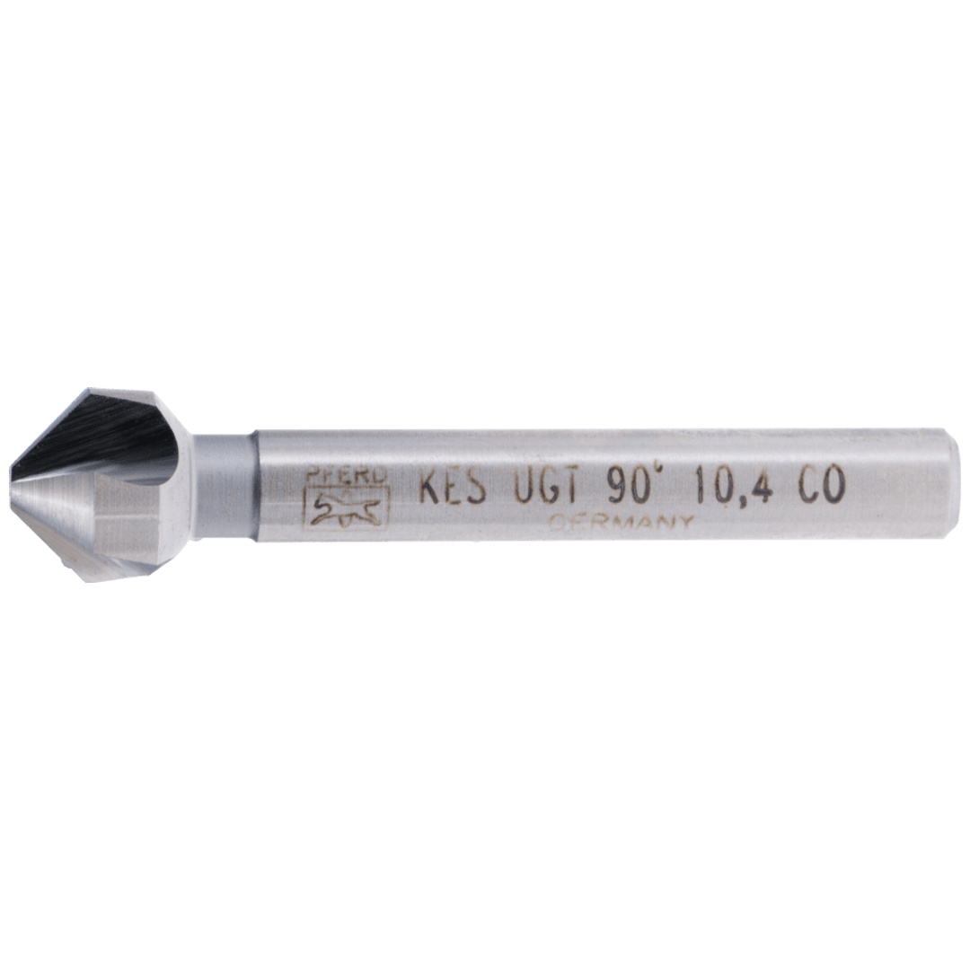 PFERD TOOLS HSSE Co5 Kegel-und Entgratsenker 90° Ø 10,4 mm Schaft-Ø 6 mm DIN 335 C mit Ungleichteilung