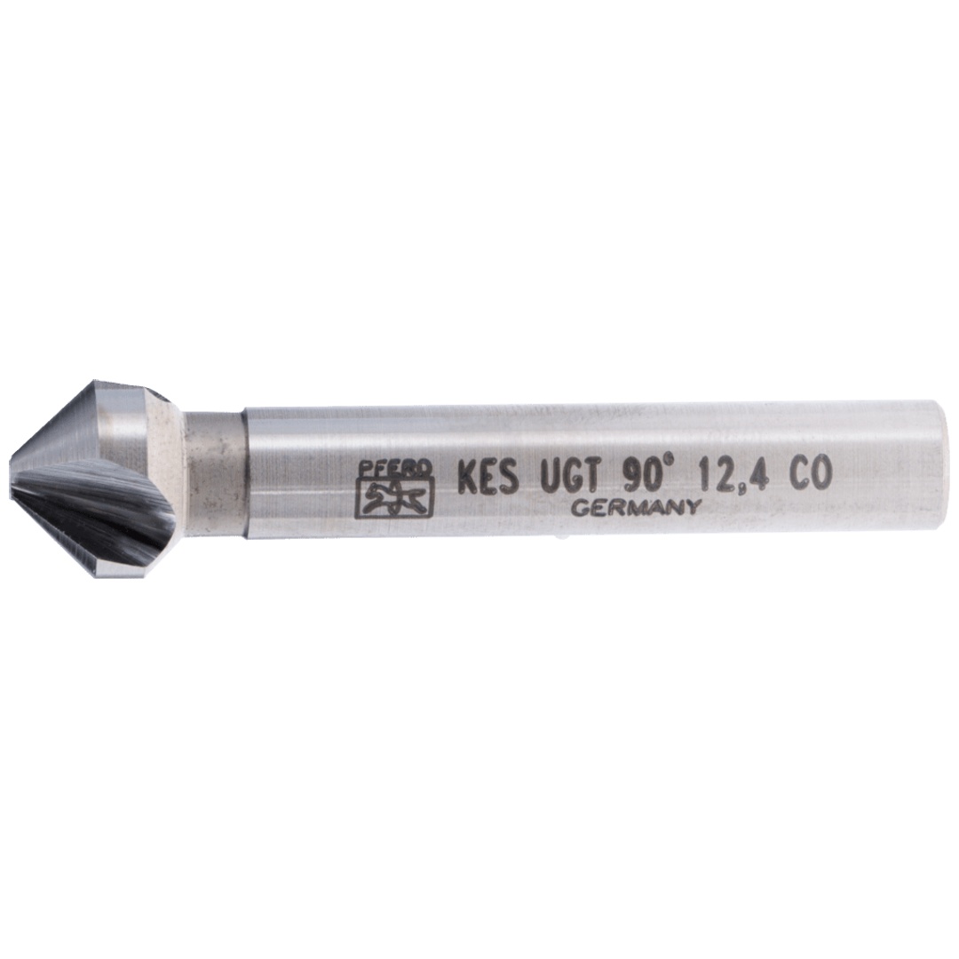 PFERD TOOLS HSSE Co5 Kegel-und Entgratsenker 90° Ø 12,4 mm Schaft-Ø 8 mm DIN 335 C mit Ungleichteilung