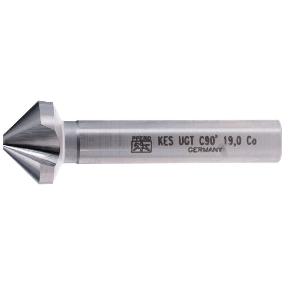PFERD TOOLS HSSE Co5 Kegel-und Entgratsenker 90° Ø 19 mm Schaft-Ø 10 mm DIN 335 C mit Ungleichteilung