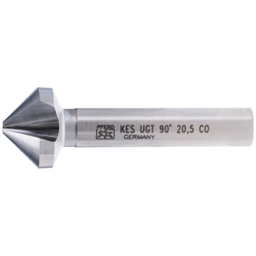 PFERD TOOLS HSSE Co5 Kegel-und Entgratsenker 90° Ø 20,5 mm Schaft-Ø 10 mm DIN 335 C mit Ungleichteilung