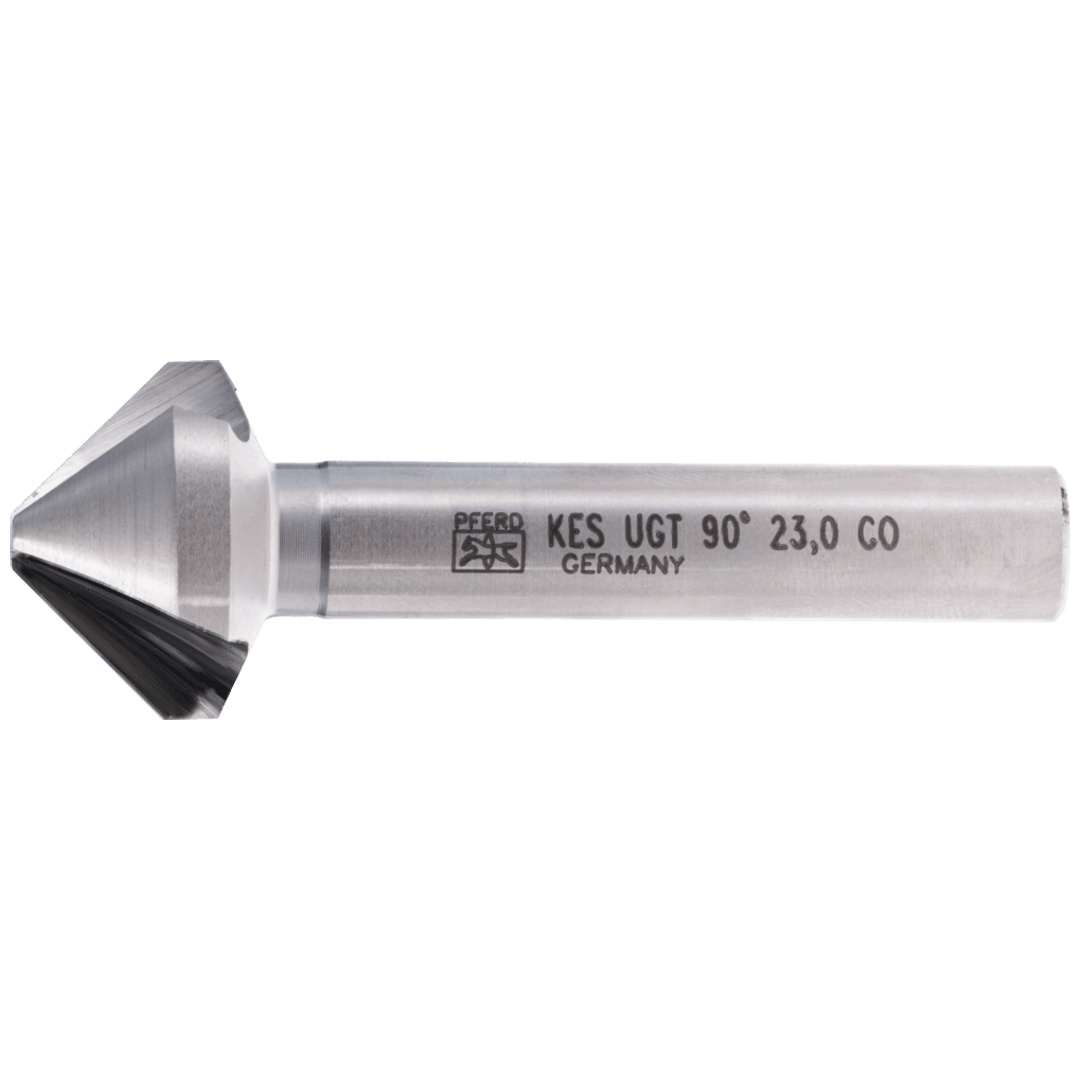 PFERD TOOLS HSSE Co5 Kegel-und Entgratsenker 90° Ø 23 mm Schaft-Ø 10 mm DIN 335 C mit Ungleichteilung