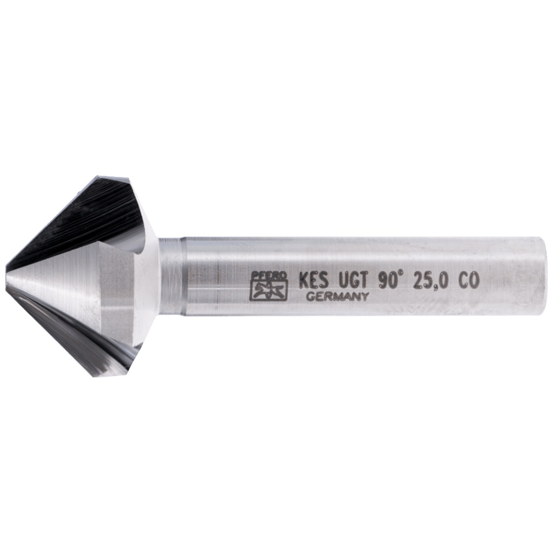 PFERD TOOLS HSSE Co5 Kegel-und Entgratsenker 90° Ø 25 mm Schaft-Ø 10 mm DIN 335 C mit Ungleichteilung