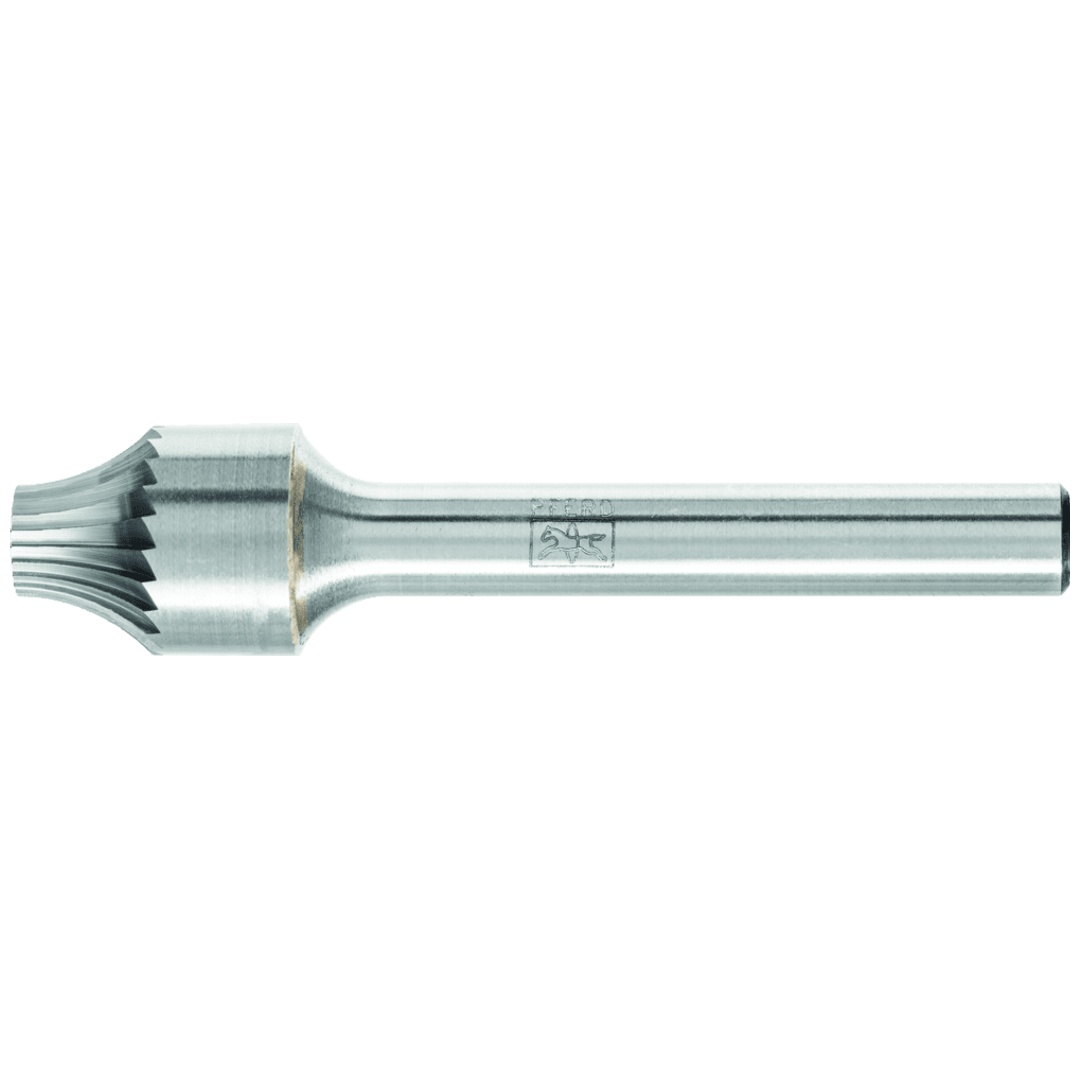 PFERD TOOLS Hartmetall Verrundungsfrässtift V Ø 12x15 mm Schaft-Ø 6 mm Z3 universal mittel
